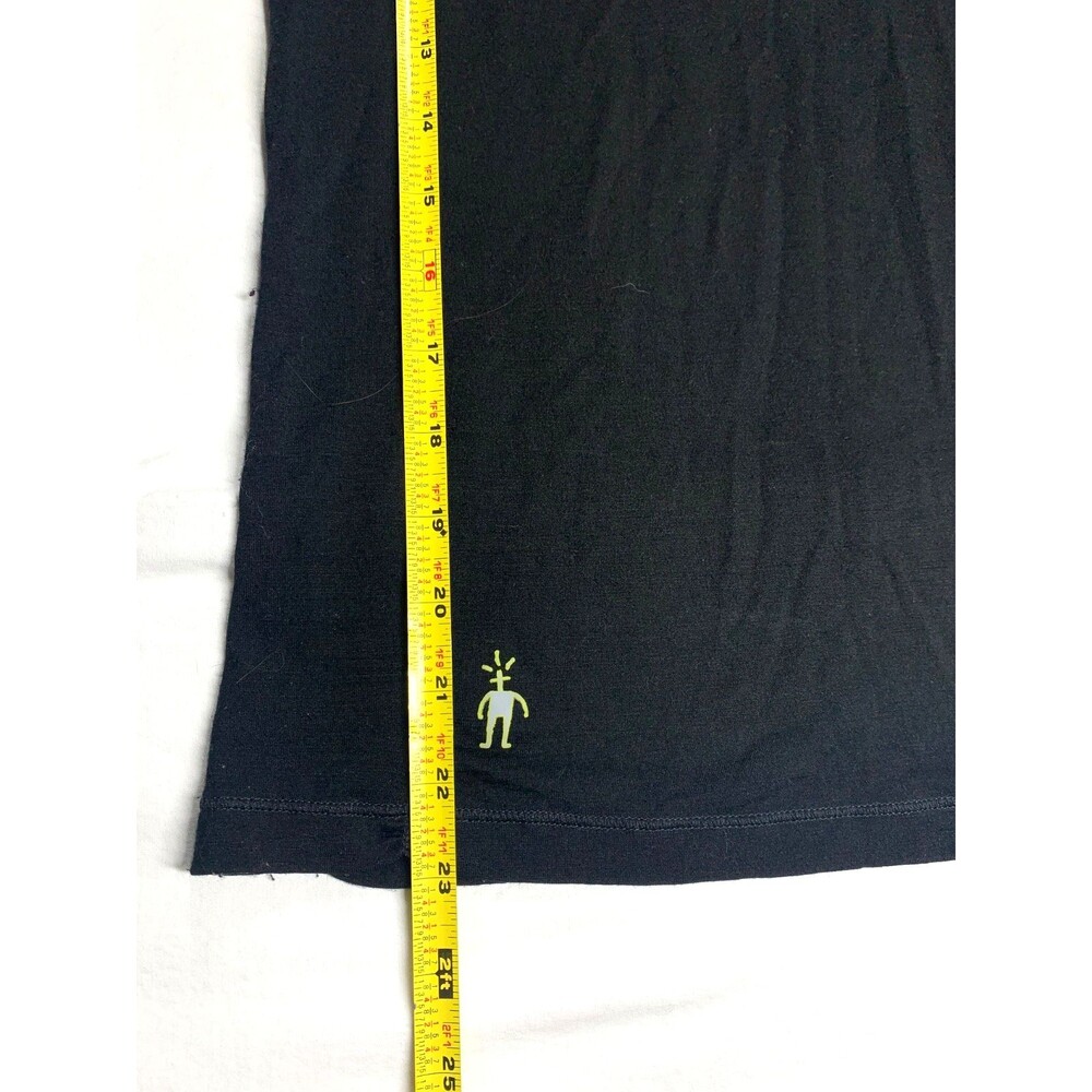 Smartwool PhD Black Merino Blend Crew Neck Base Layer Small Reflective - Picture 6 of 8